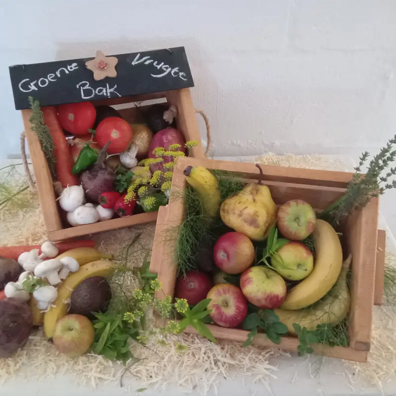 Wooden Fruits & Veggies Crate