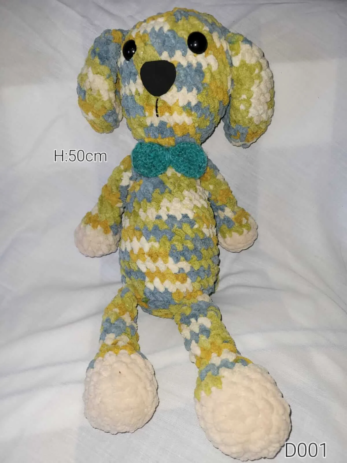 Crochet plush wool dog