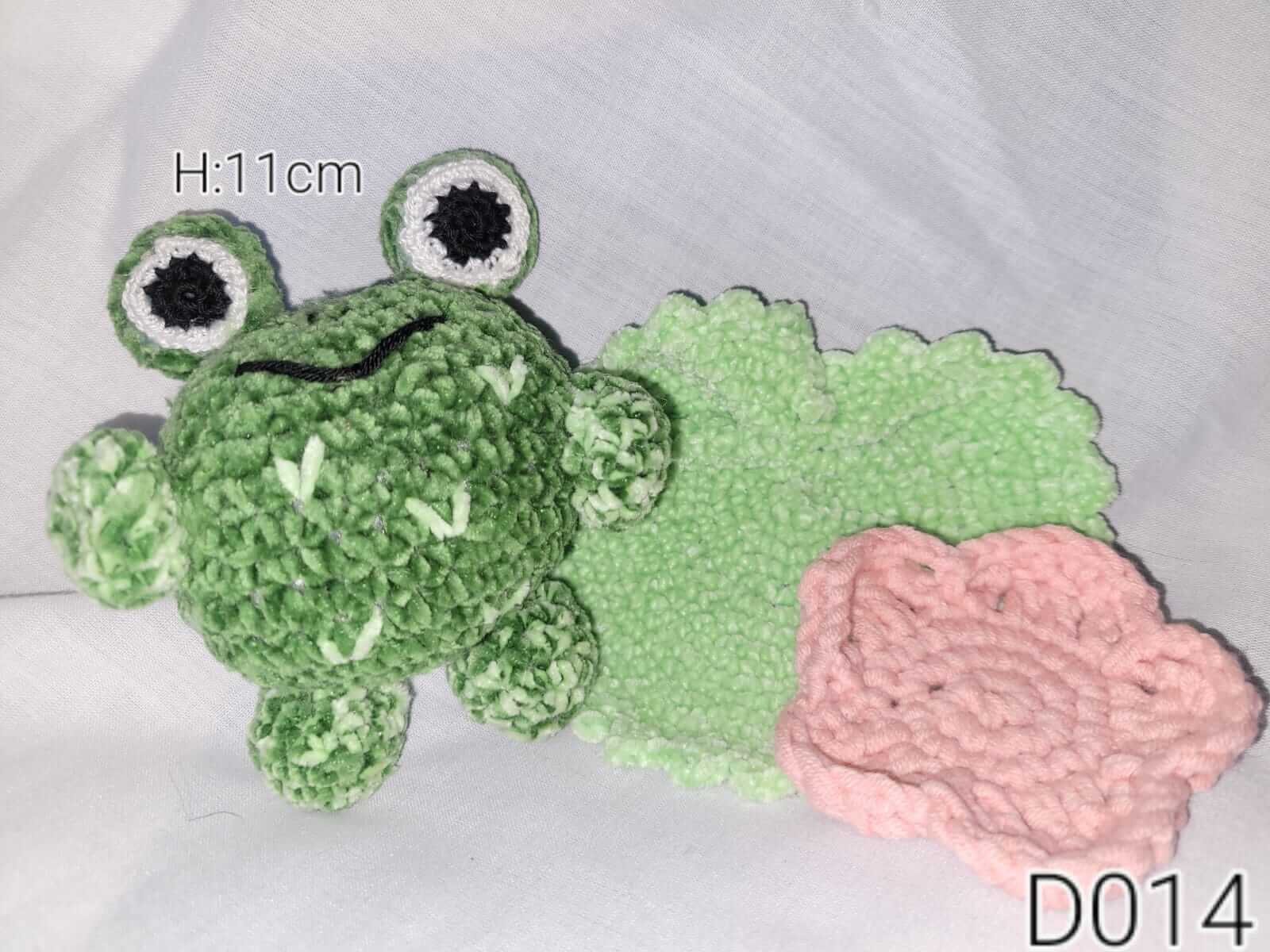 Crochet plush frog