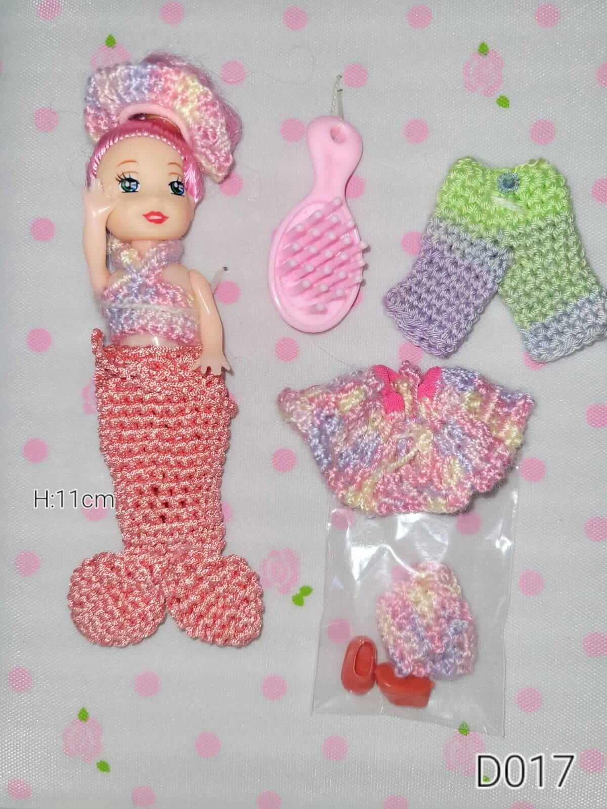 Small doll with accessories